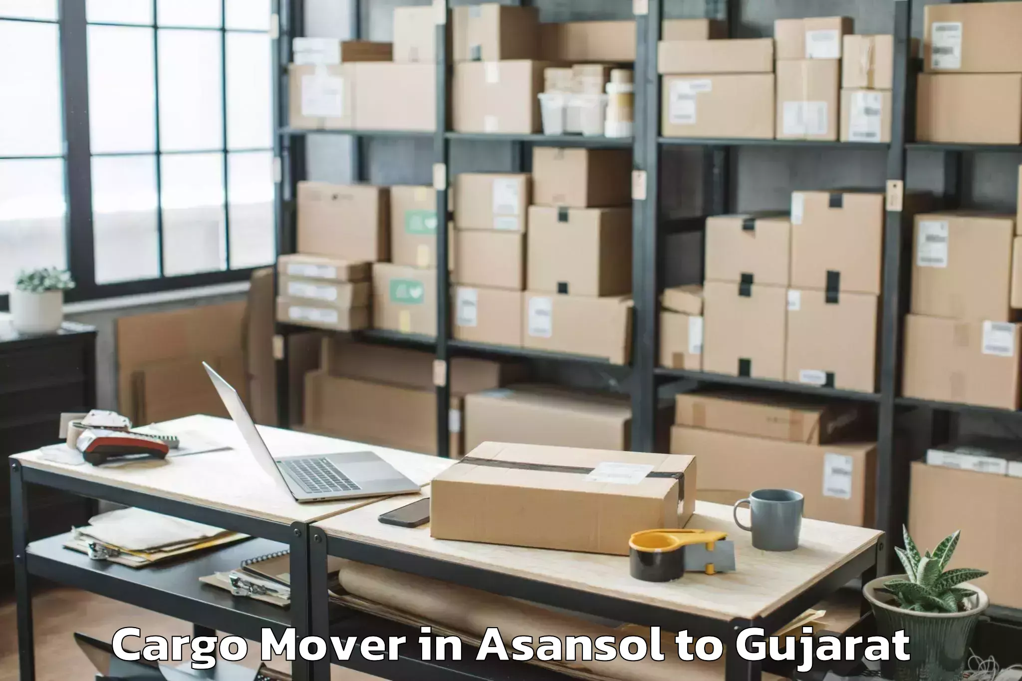 Top Asansol to Upleta Cargo Mover Available